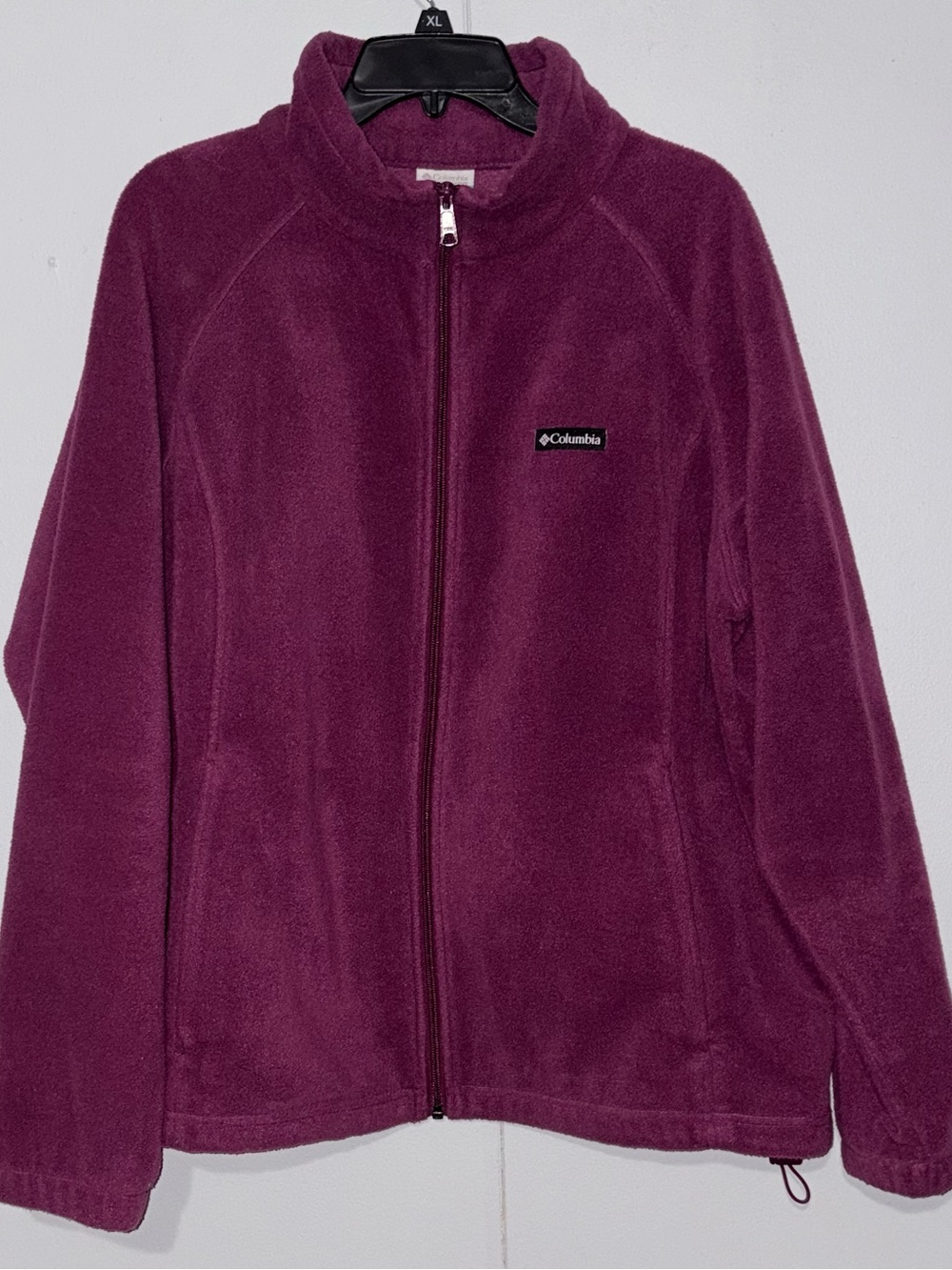 Columbia Benton Springs Womens Plus 3X Purple Plum Full Zip Fleece Jacket
